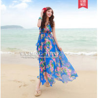 沙灘情侶裝夏裝2018新款不一樣的套裝蜜月海邊度假連衣裙女情侶款
