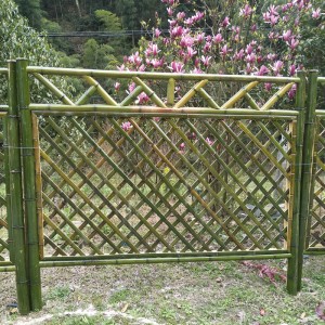 供應伸縮網格竹籬笆柵欄菜園竹柵欄 園林裝飾花園柵欄批發