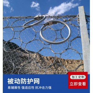 邊坡防護(hù)網(wǎng)公路山體滑坡防墜網(wǎng)邊坡生態(tài)防護(hù)網(wǎng)主動防護(hù)網(wǎng)鋼絲繩網(wǎng)