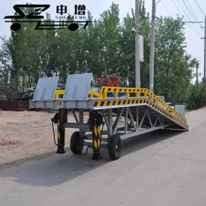 10噸登車橋 移動(dòng)式登車橋 叉車裝卸貨平臺(tái)貨柜 高度可調(diào)節(jié)