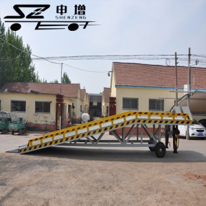 10噸登車橋 移動(dòng)式登車橋 叉車裝卸貨平臺(tái)貨柜 高度可調(diào)節(jié)