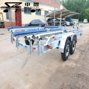 6噸船拖車 游艇轉運車 浮筒式船運輸車 船舶搬運車可定制