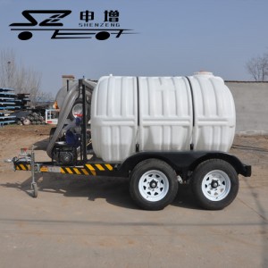 3噸塑料水塔拖車