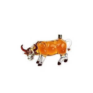 河北華企吹制十二生肖牛酒瓶動物工藝酒瓶威士忌醒酒器紅酒分酒器