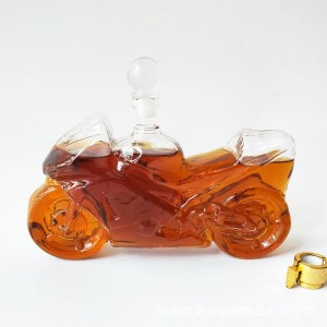 河間華企手工藝酒瓶高硼硅玻璃工藝酒瓶高檔玻璃泡酒瓶包裝